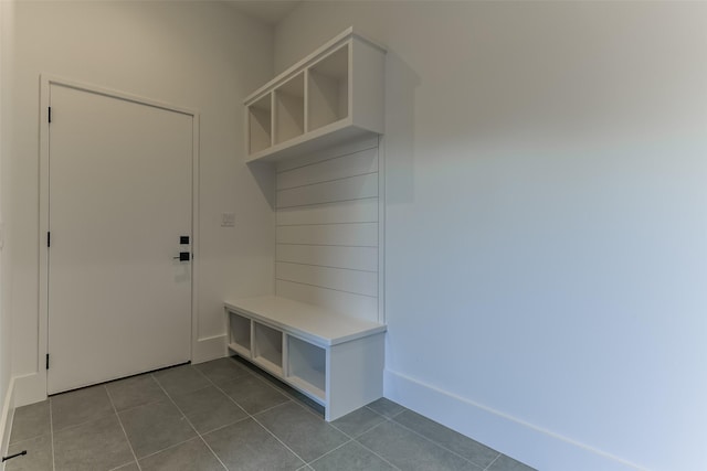 mudroom featuring tile patterned flooring