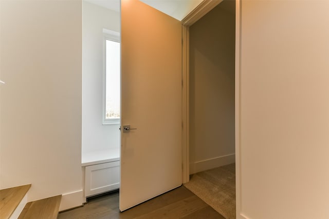 interior space featuring hardwood / wood-style floors