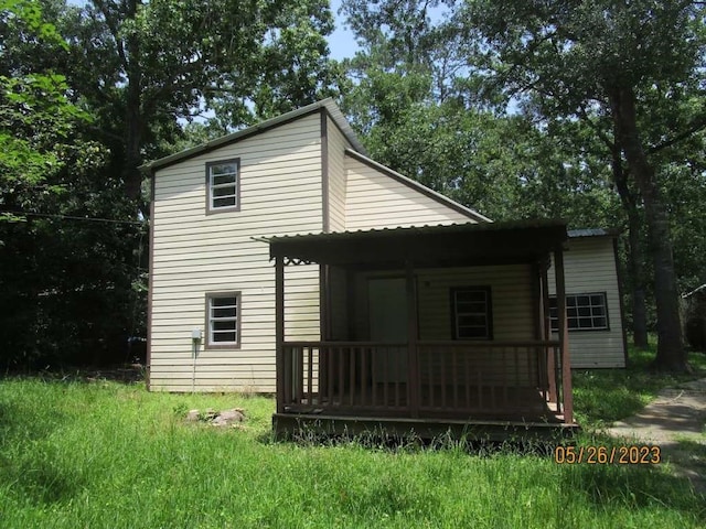 view of rear view of property