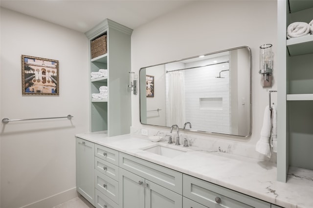 bathroom featuring vanity