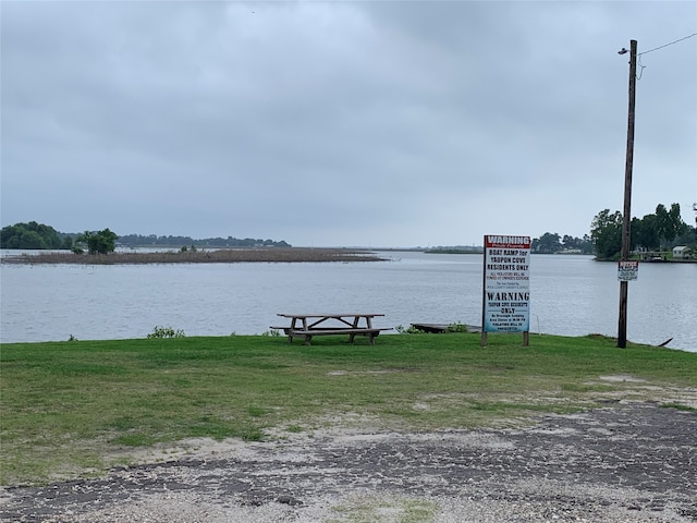 view of water view