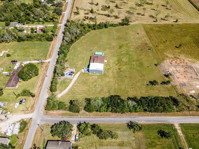 drone / aerial view featuring a rural view