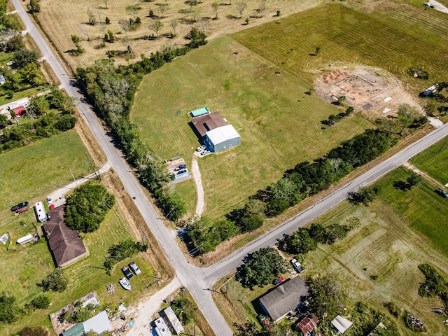 bird's eye view featuring a rural view