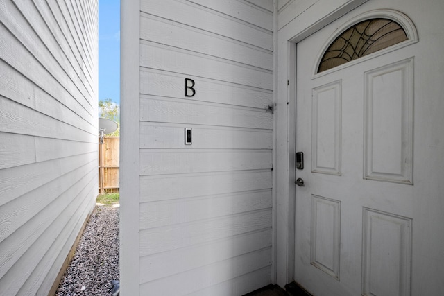 view of entrance to property