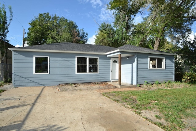 view of front of property with a patio