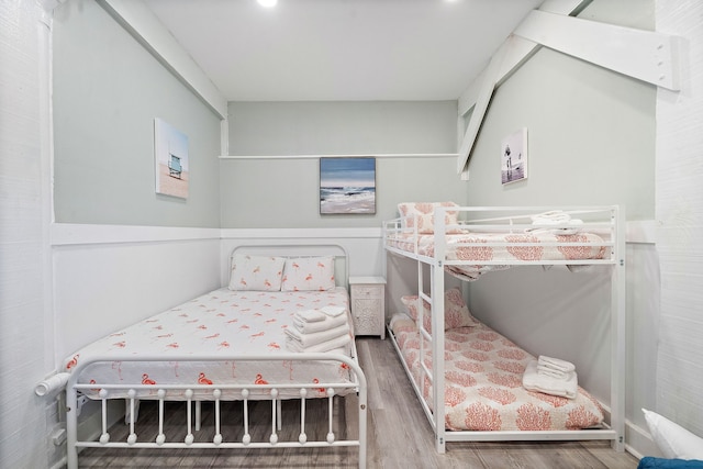 bedroom featuring light hardwood / wood-style floors