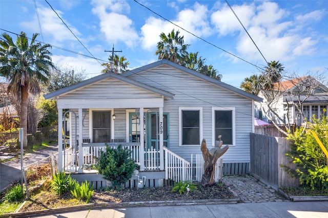 bungalow-style house with a porch