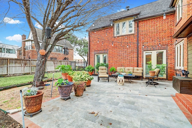 view of patio / terrace featuring outdoor lounge area