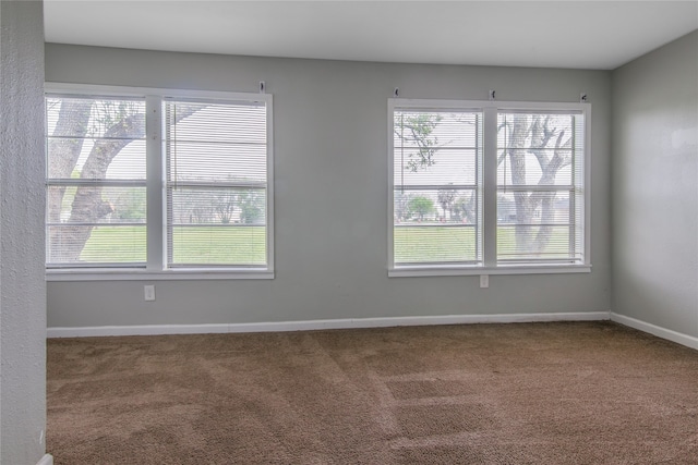 view of carpeted empty room