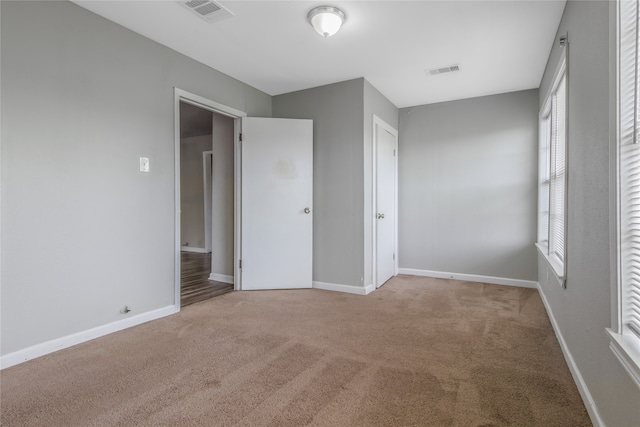 view of carpeted empty room