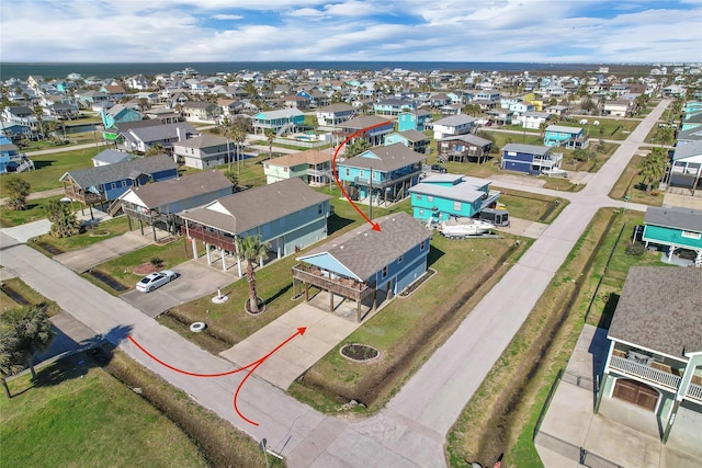 drone / aerial view featuring a residential view