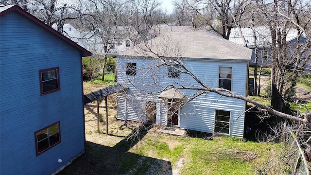 view of rear view of property