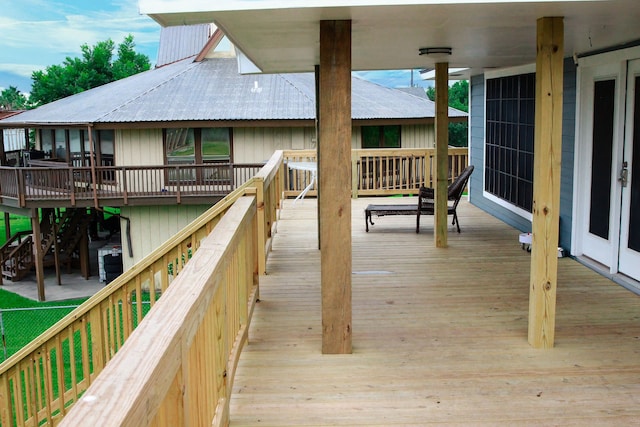 view of deck