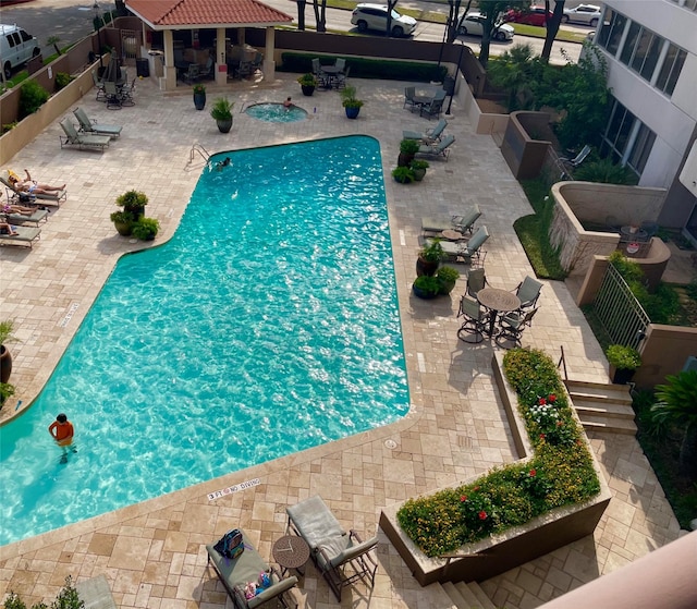 view of pool with a patio