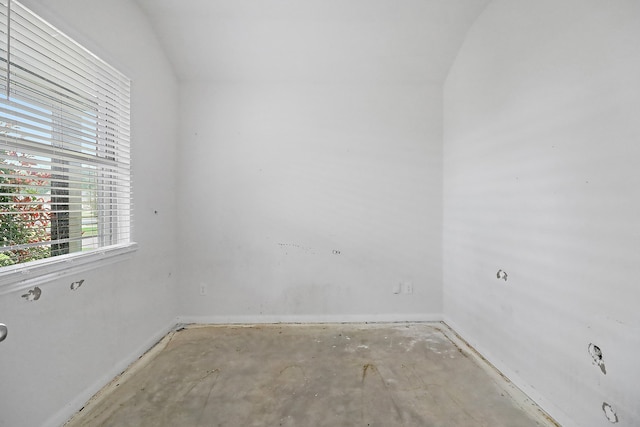 empty room with concrete floors