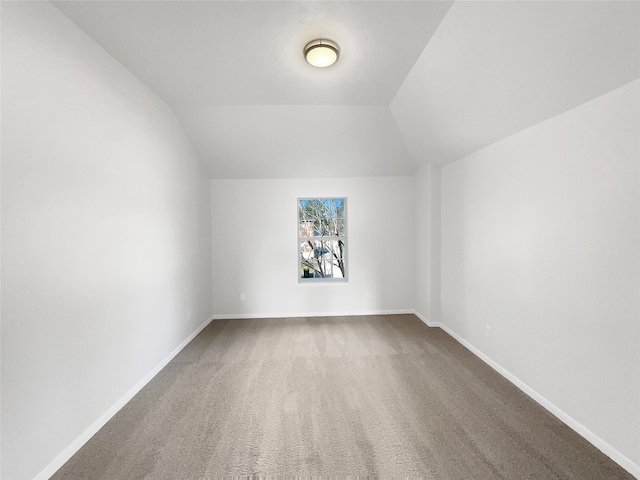 interior space featuring lofted ceiling