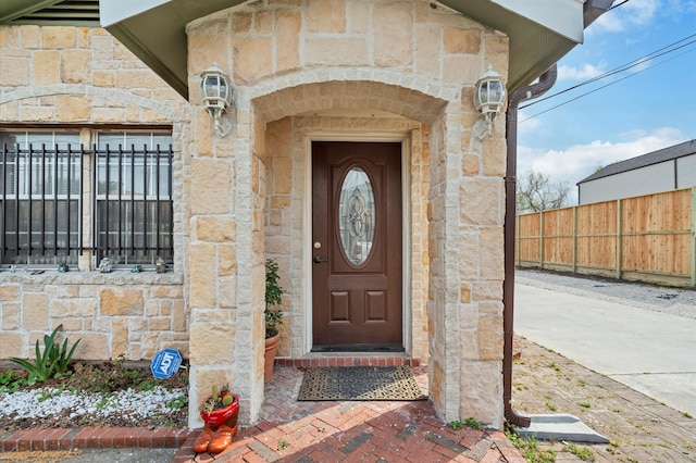 view of entrance to property