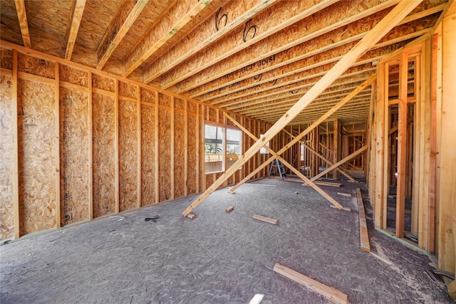 view of attic