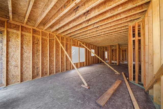 view of attic