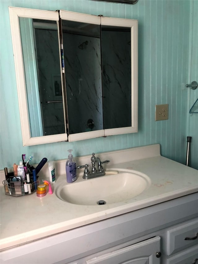 bathroom with vanity