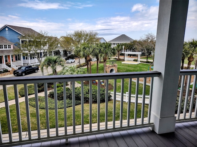 view of balcony