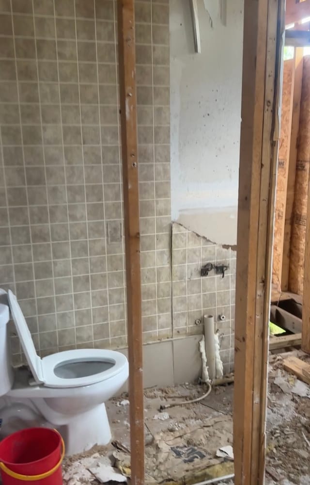 bathroom featuring toilet