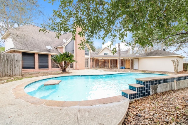 view of pool with a patio