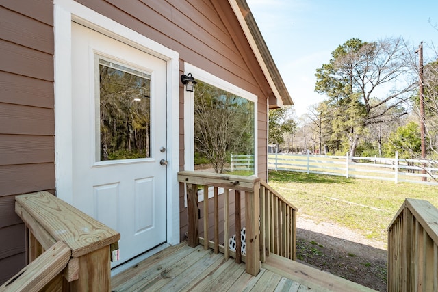 exterior space with a lawn