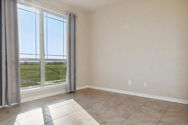 view of tiled empty room