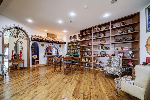 interior space with light wood-type flooring