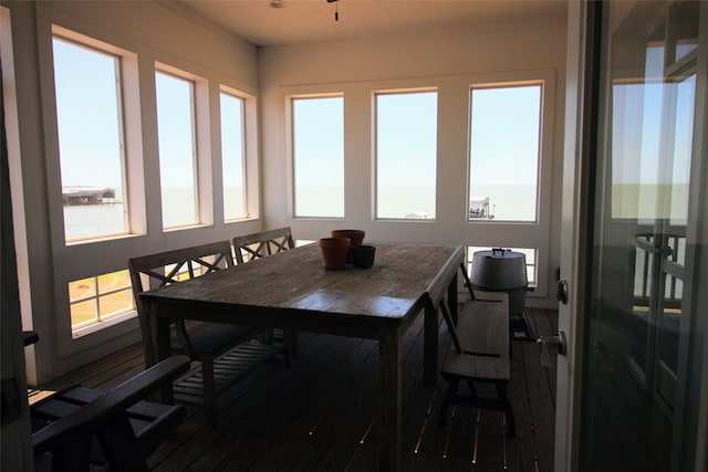 view of sunroom / solarium