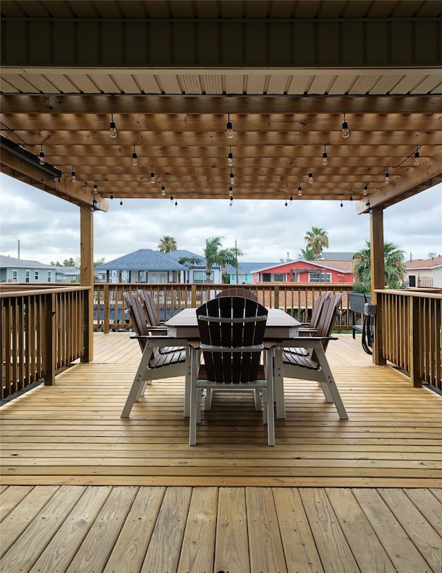 view of wooden terrace