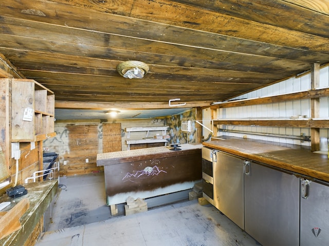 view of basement