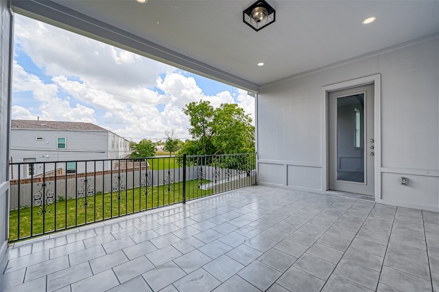 view of patio / terrace featuring a balcony