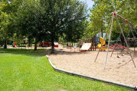 view of playground with a yard