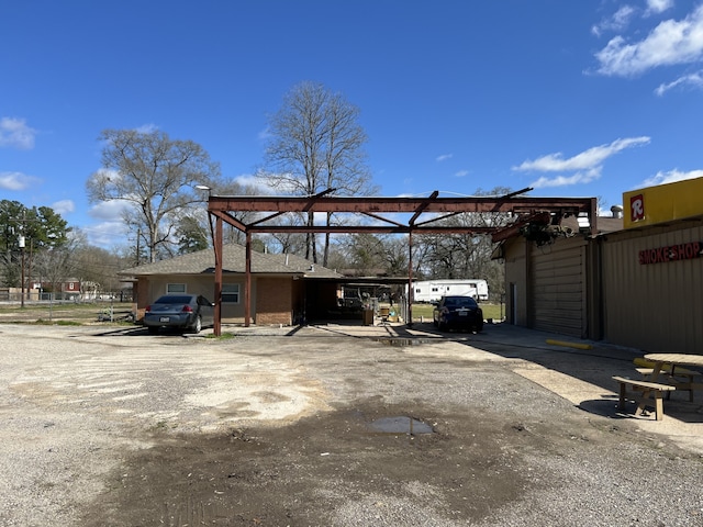 view of car parking