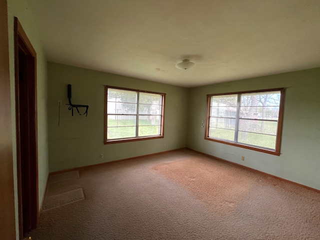 view of carpeted empty room