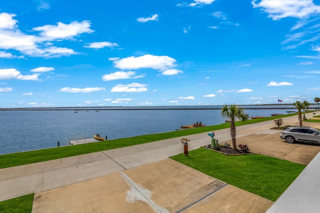 view of property view of water