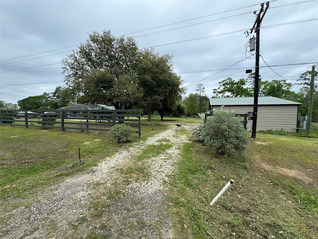 view of yard