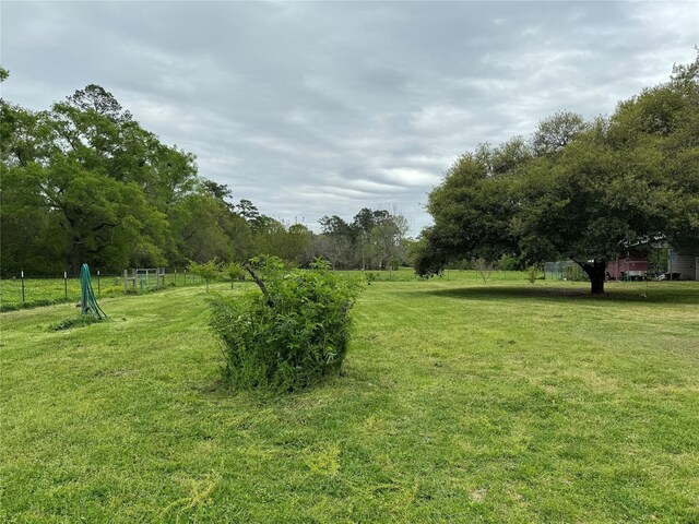 view of yard featuring a rural view