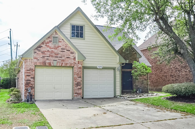 view of front of house featuring a garage