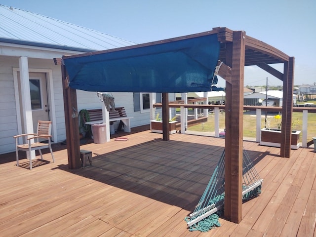 view of deck