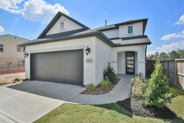 view of front of house featuring a garage