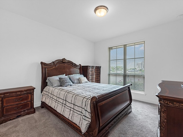 bedroom with carpet floors