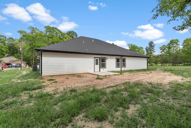 back of property with a patio area