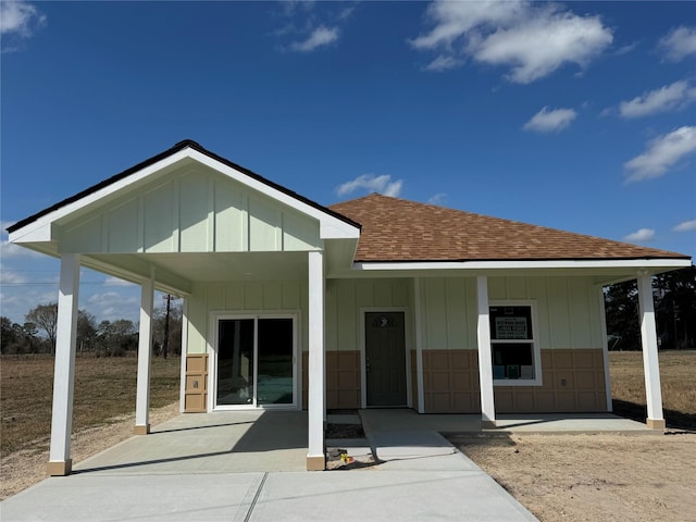 view of rear view of property