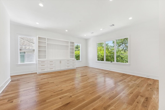 interior space featuring light hardwood / wood-style flooring