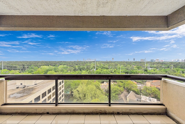 view of balcony