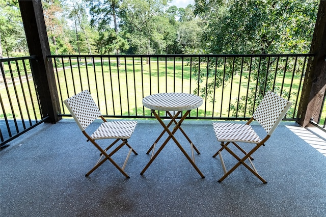 view of balcony