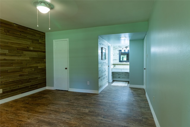 interior space with hardwood / wood-style flooring